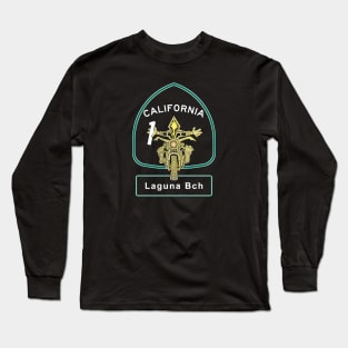 Motorcycles Laguna Beach on California PCH Long Sleeve T-Shirt